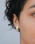 Bold Swirl - Gold Earrings