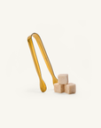 Gold Luxe Mini Tongs – 4.5in | Precision Serving for Mixer Cubes & Garnishes