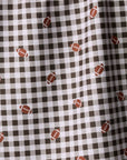 Football Check Geometry Tea Towel