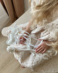Magic Wand for Kids | White Fairy Wand with Lace Trim (Heart, Star & Flower)