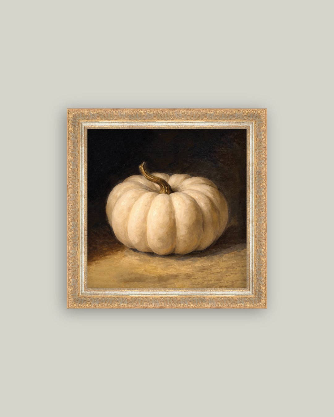 White Pumpkin Framed Art Print