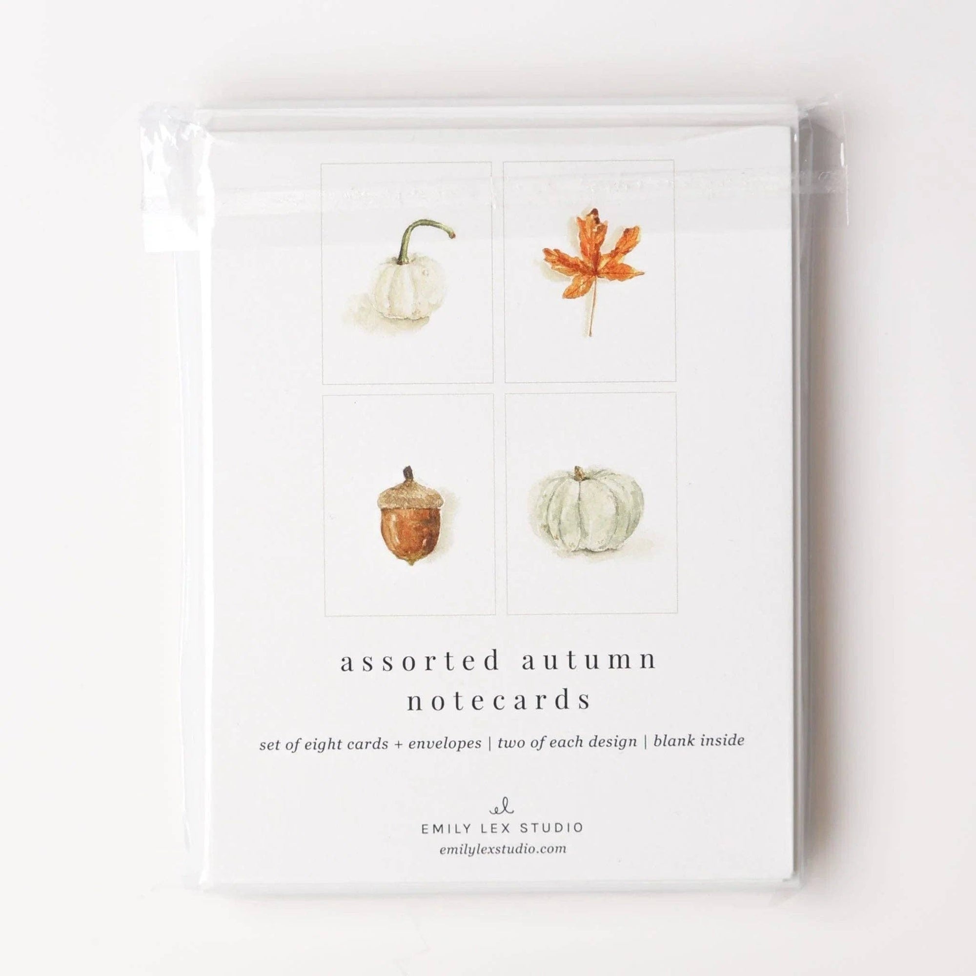 Autumn assorted notecard set