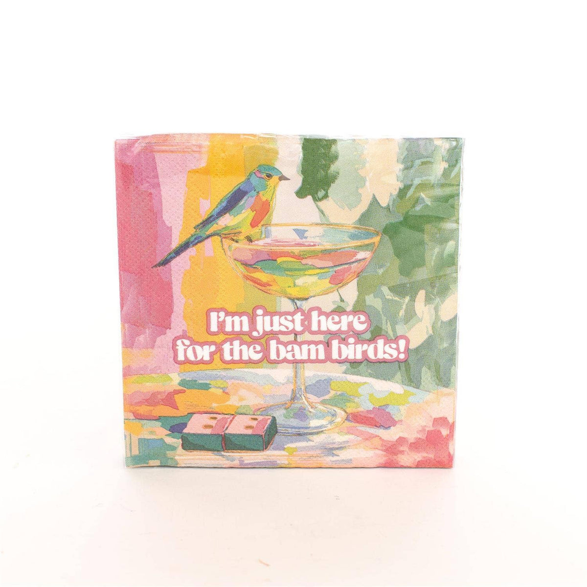 Mahjong Bam Birds Paper Beverage Napkins