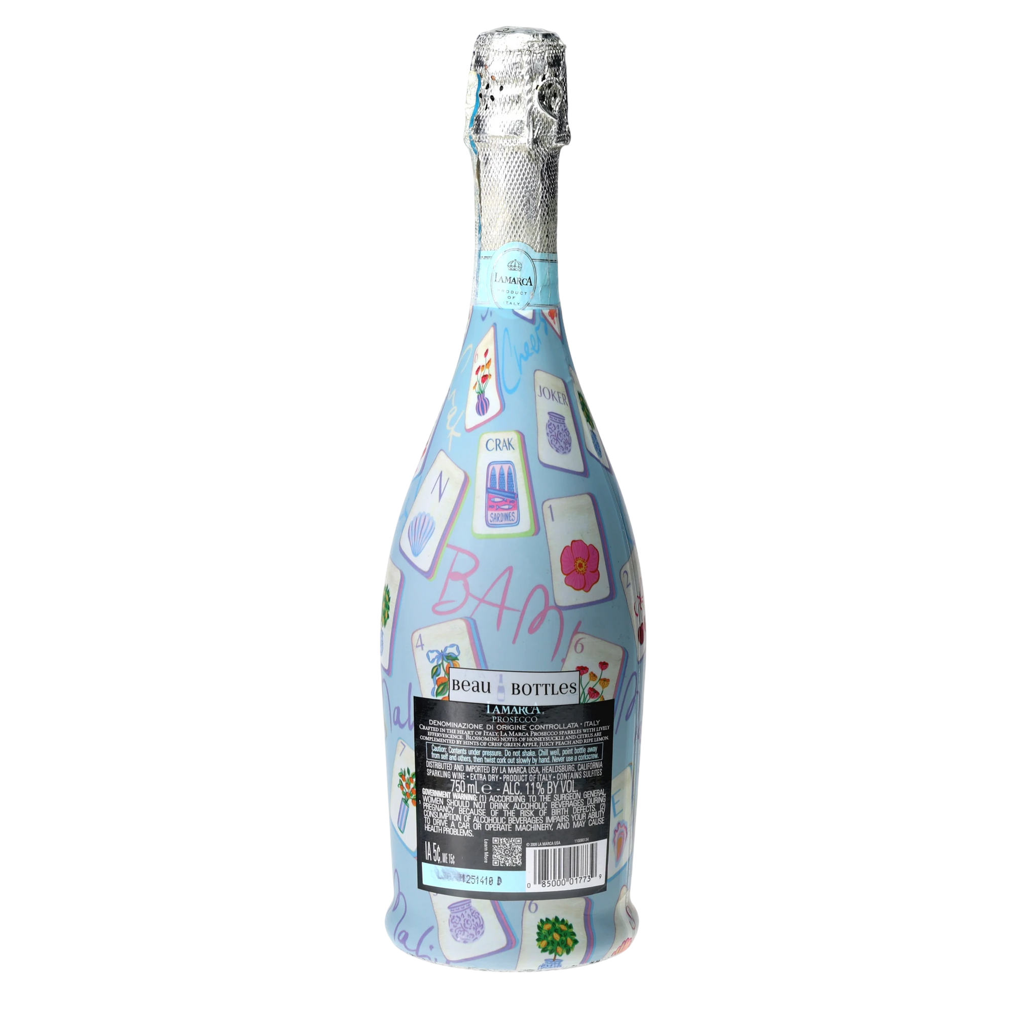 Beau Bottles Pastel Blue Mahjong - Prosecco Collection