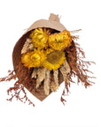 Mini Harvest Wheat and Sundrenched Strawflower Bouquet