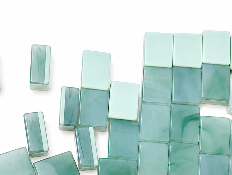 Tradewind Mahjong Tiles – Mint &amp; Sea | Premium 160-Piece Mahjong Set: PRE-ORDER ONLY