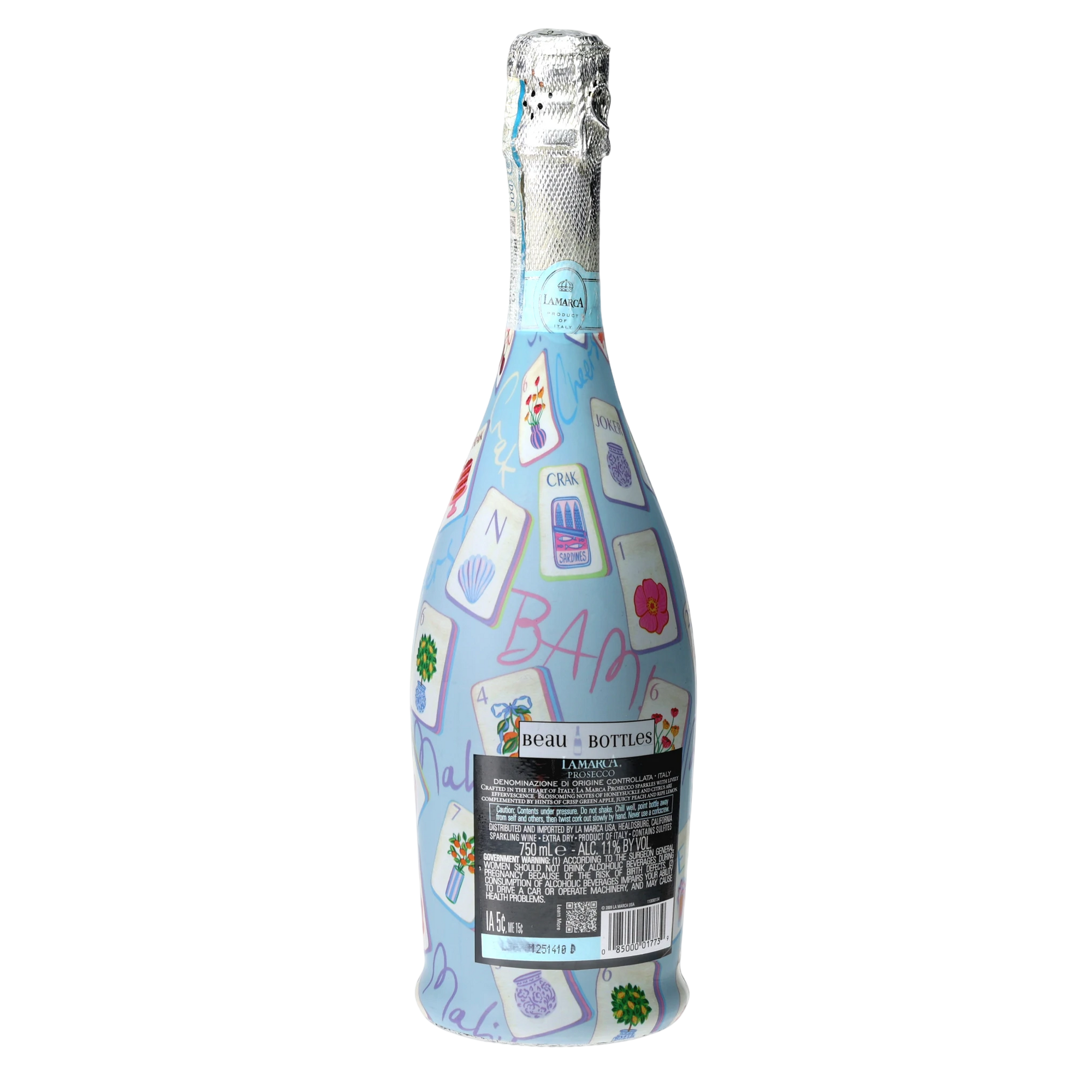 Beau Bottles Pastel Blue Mahjong - Prosecco Collection