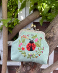 Ladybug Embroidered Coin Purse