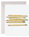 Teacher Pencils Greeting Card