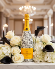 Beau Bottles Black and White Floral - Champagne Collection