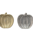 Cast Aluminum Pumpkin Shaped Dish, 2 Finishes