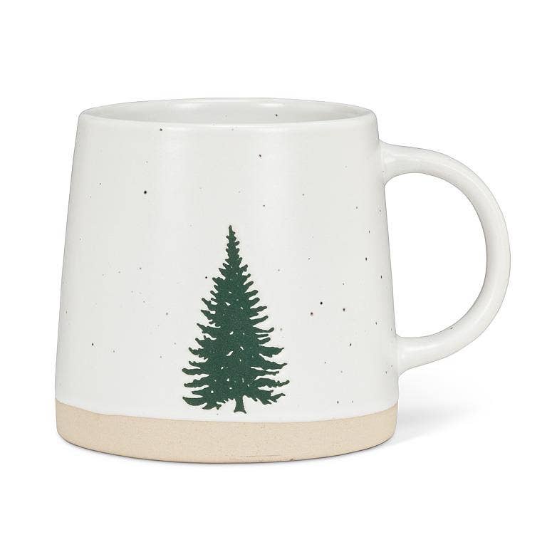 ceramic Christmas mug with reindeer design