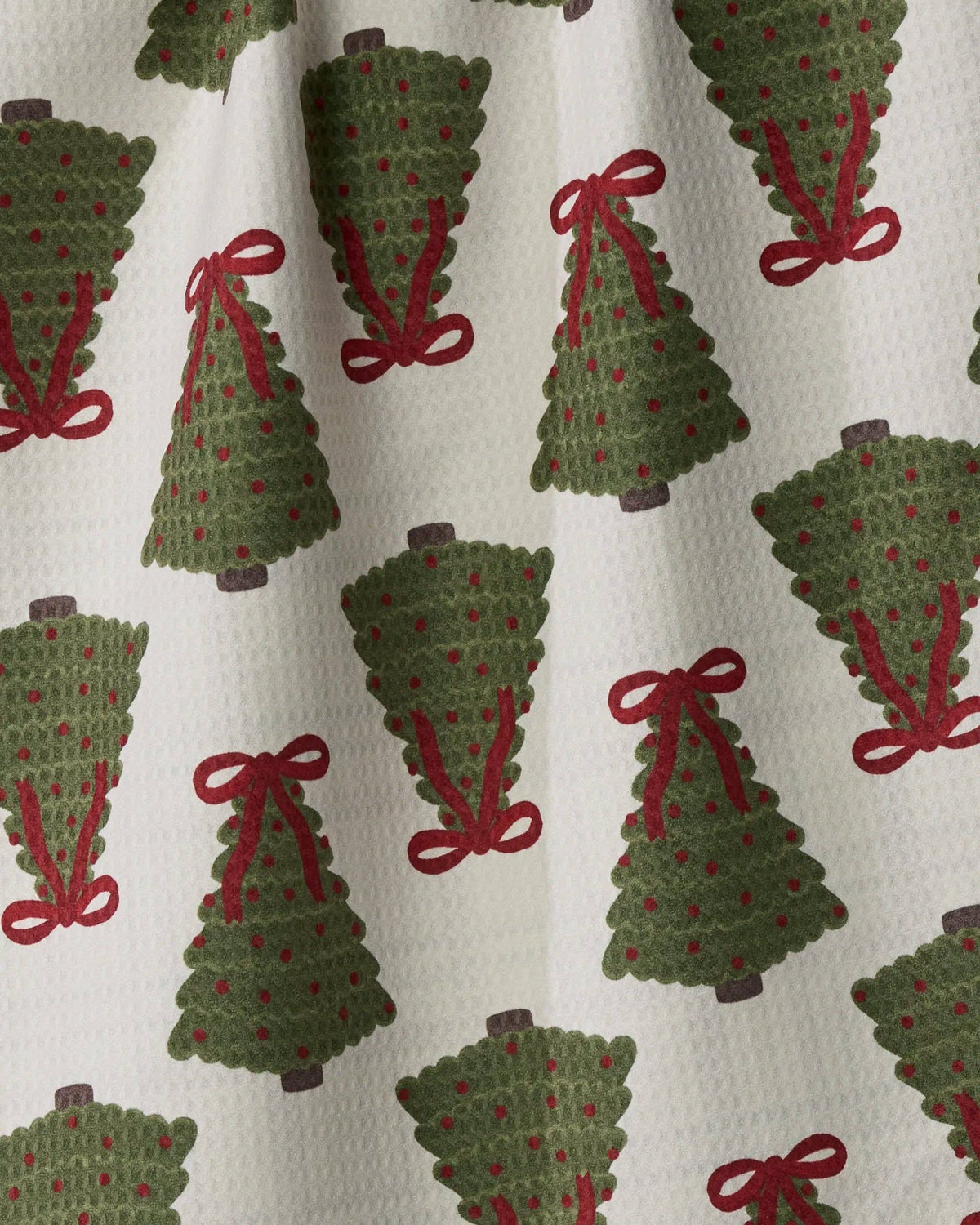 Ribbon Pines - Geometry LUXE Double-Sided Kitchen Tea Towel - Holiday 2026