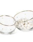 Medium Angled Bowl with Dots