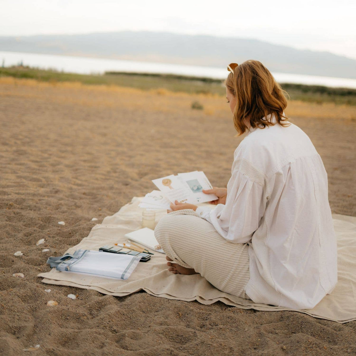 Coastal watercolor workbook