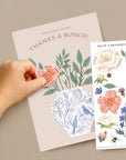 Sticker Scene Card - Thank You Bouquet