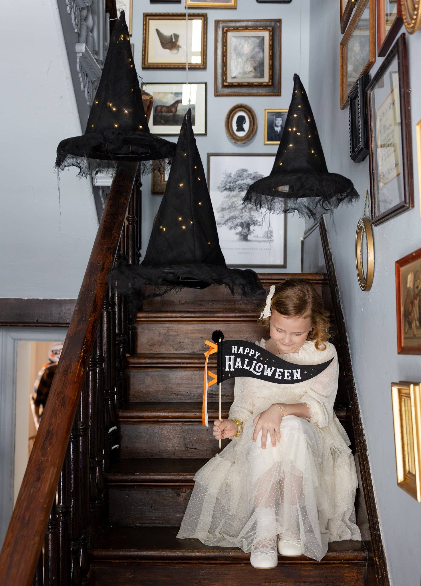 Light Up Witch Hat Halloween Decor | Spooky Party Decoration