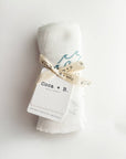 Coastal Wave Swaddle Blanket – Organic Bamboo & Cotton