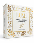 Holiday Vanilla Sea Salt Caramels – White Box, 2 oz