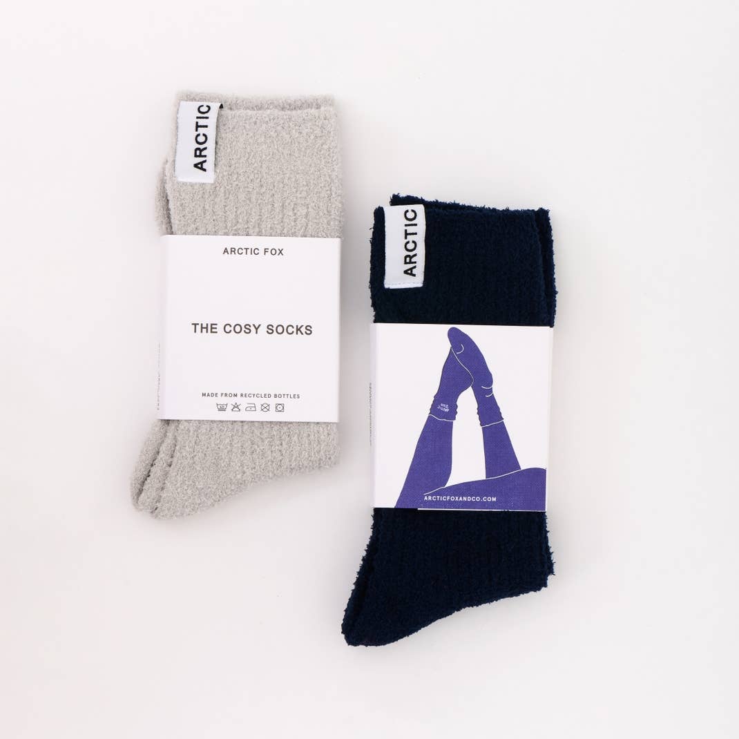 Cosy Socks - 100% Recycled - Blue Aura - FW26