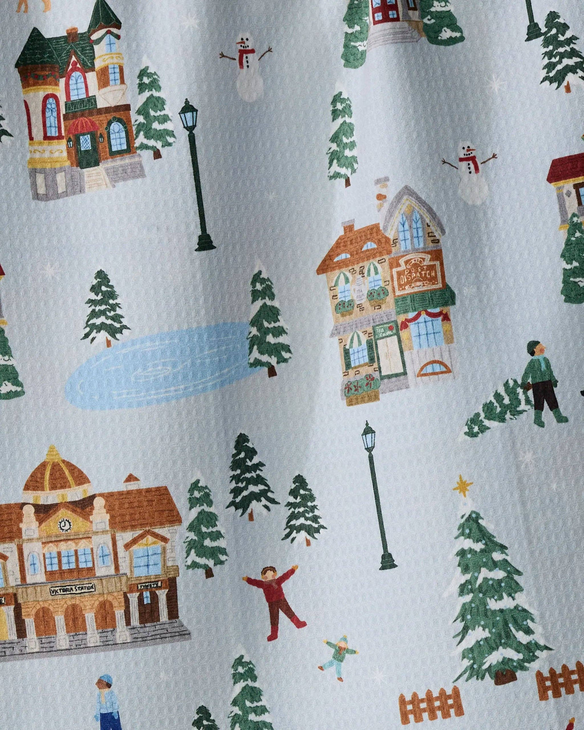 Holiday Nostalgia - Geometry LUXE Double-Sided Kitchen Tea Towel - Holiday 2026