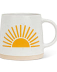 Wide Base Mug with Sun