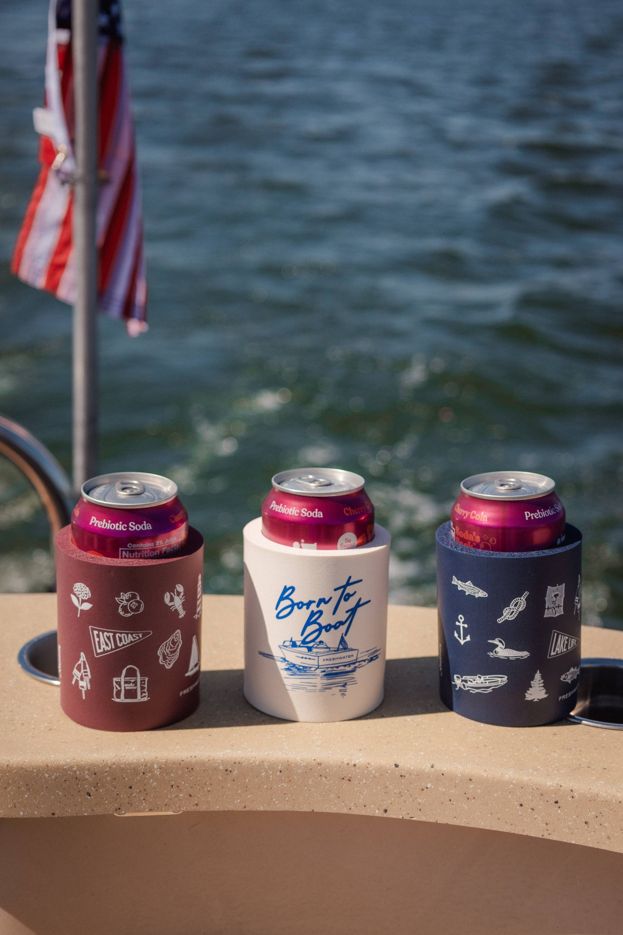 Born to Boat Thick Foam Koozie