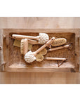 Beech Wood Dish Brush with Leather Strap