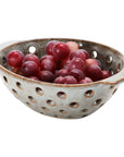 Stoneware Berry Bowl with Glaze