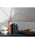 Tall Paulownia Wood Vase – Decorative Brown Vase for Flowers