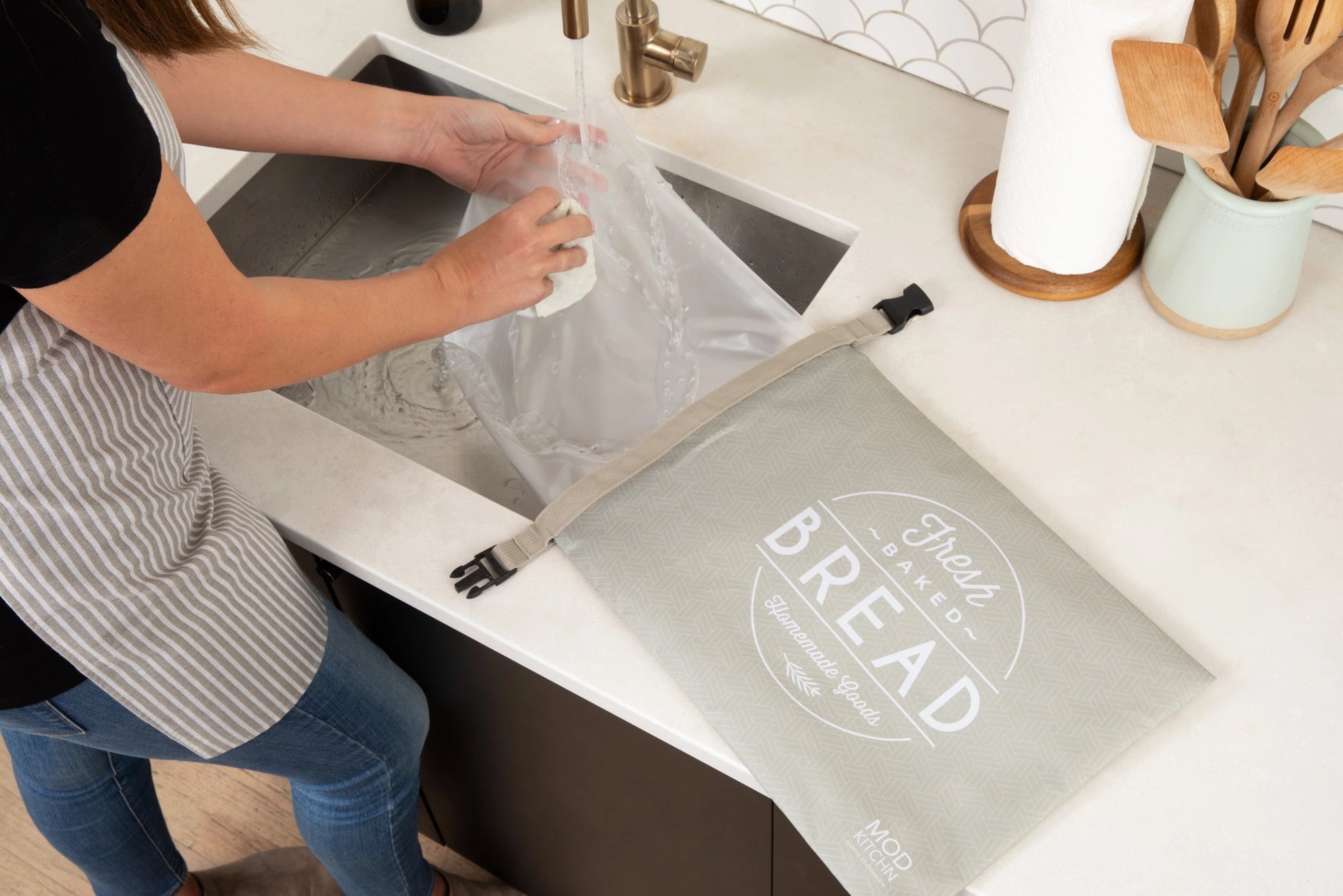 Reusable Bread Bags – Eco-Friendly Food Storage with Waterproof Liner
