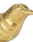 Cast Aluminum Bird, Gold Finish