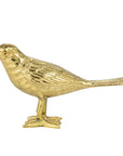 Cast Aluminum Bird, Gold Finish