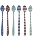 Enameled Stainless Steel Cocktail Spoon, 6 Styles
