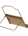 Metal Standing & Foldable Book Holder – Gold Finish