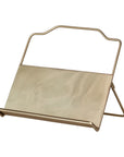 Metal Standing & Foldable Book Holder – Gold Finish