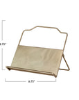 Metal Standing & Foldable Book Holder – Gold Finish