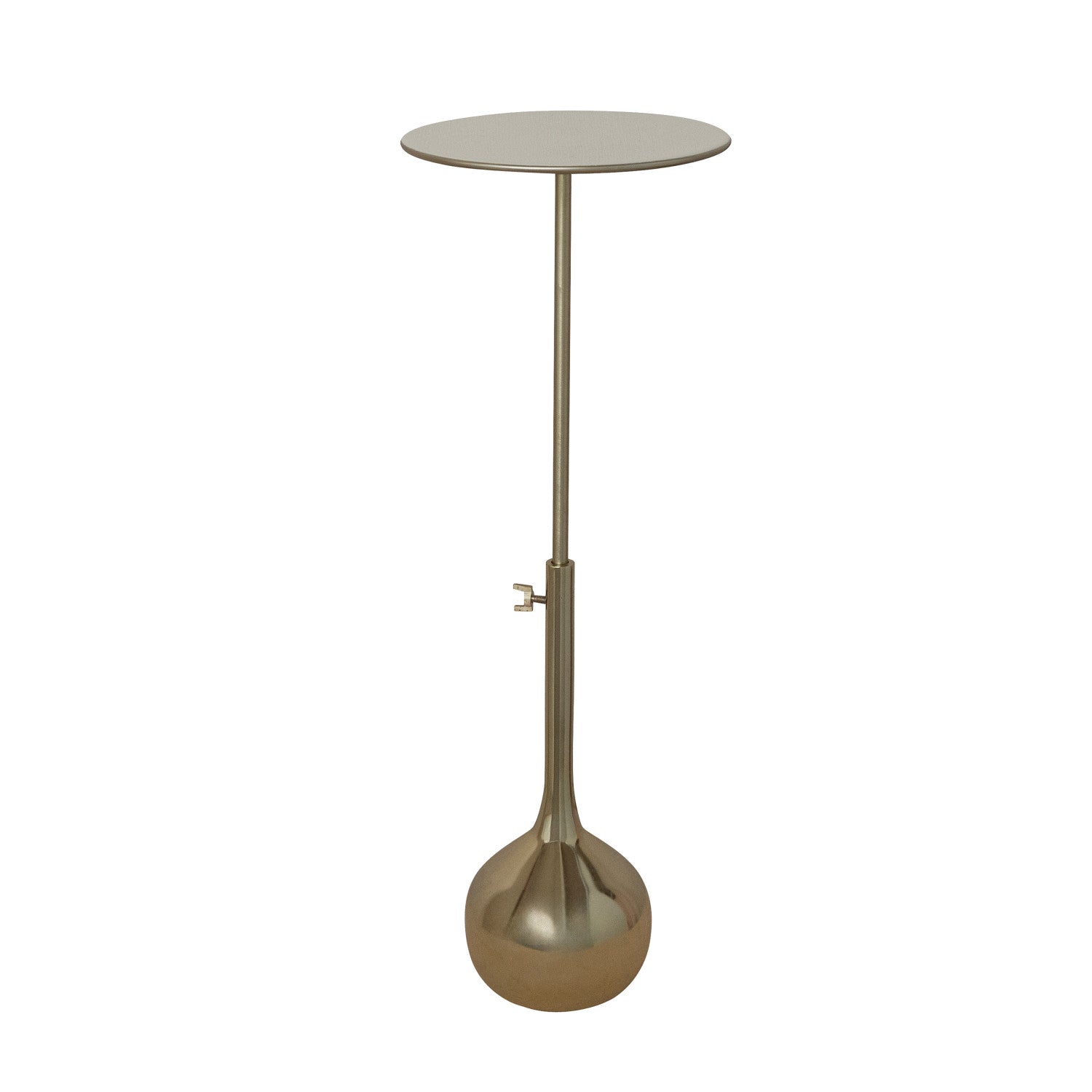Enameled Aluminum Adjustable Table with Gold Electroplated Base, KD
