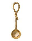 Brass Spoon with Rope Shaped Handle