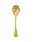Stainless Steel Shell Shaped Spoon, Gold Finish