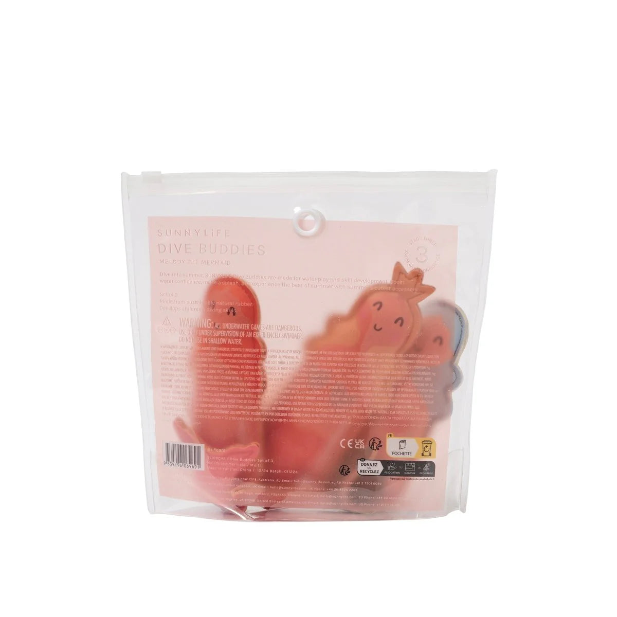 Dive Buddies Melody the Mermaid Multi Set of 3