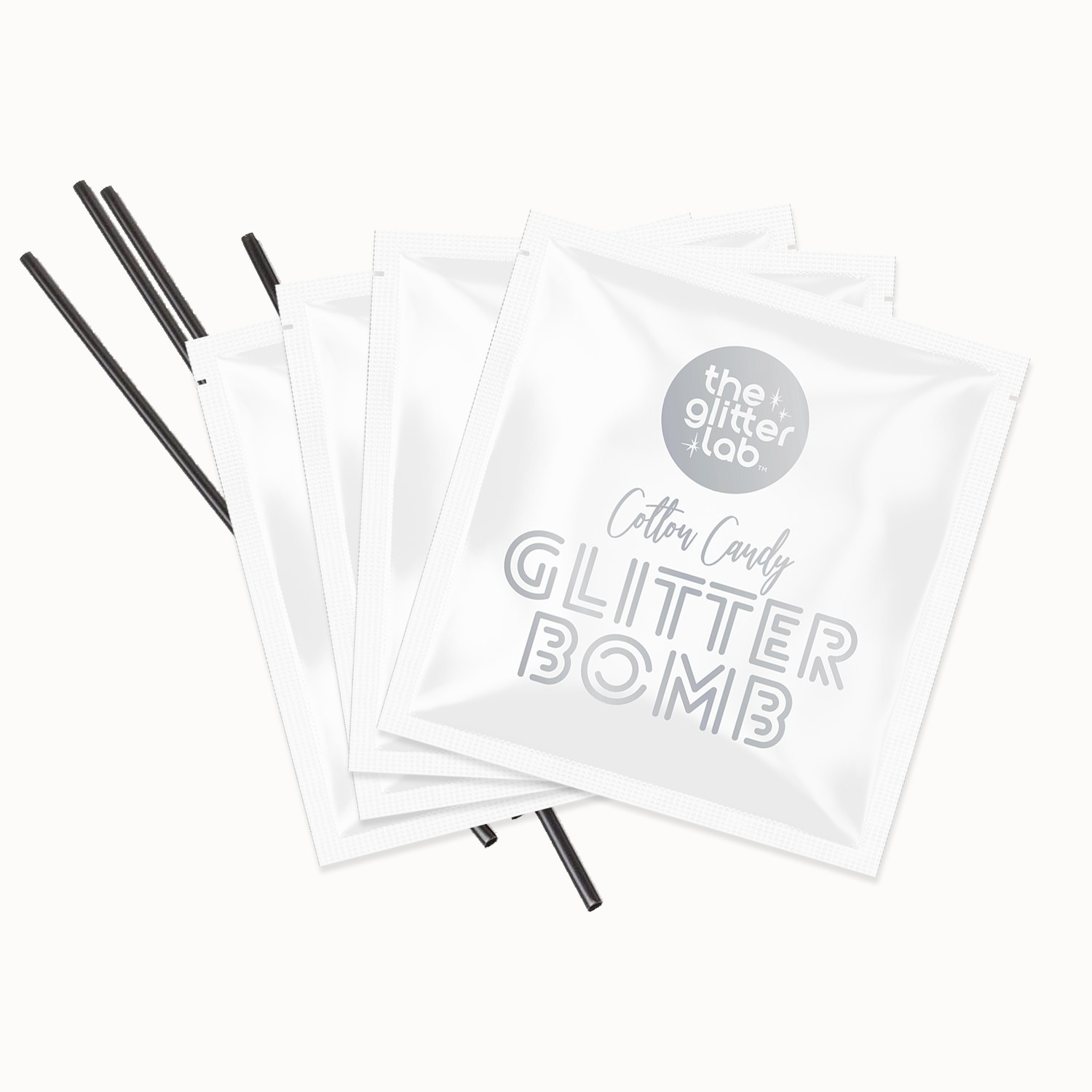 Glitter drink bombs for cocktails and mocktails