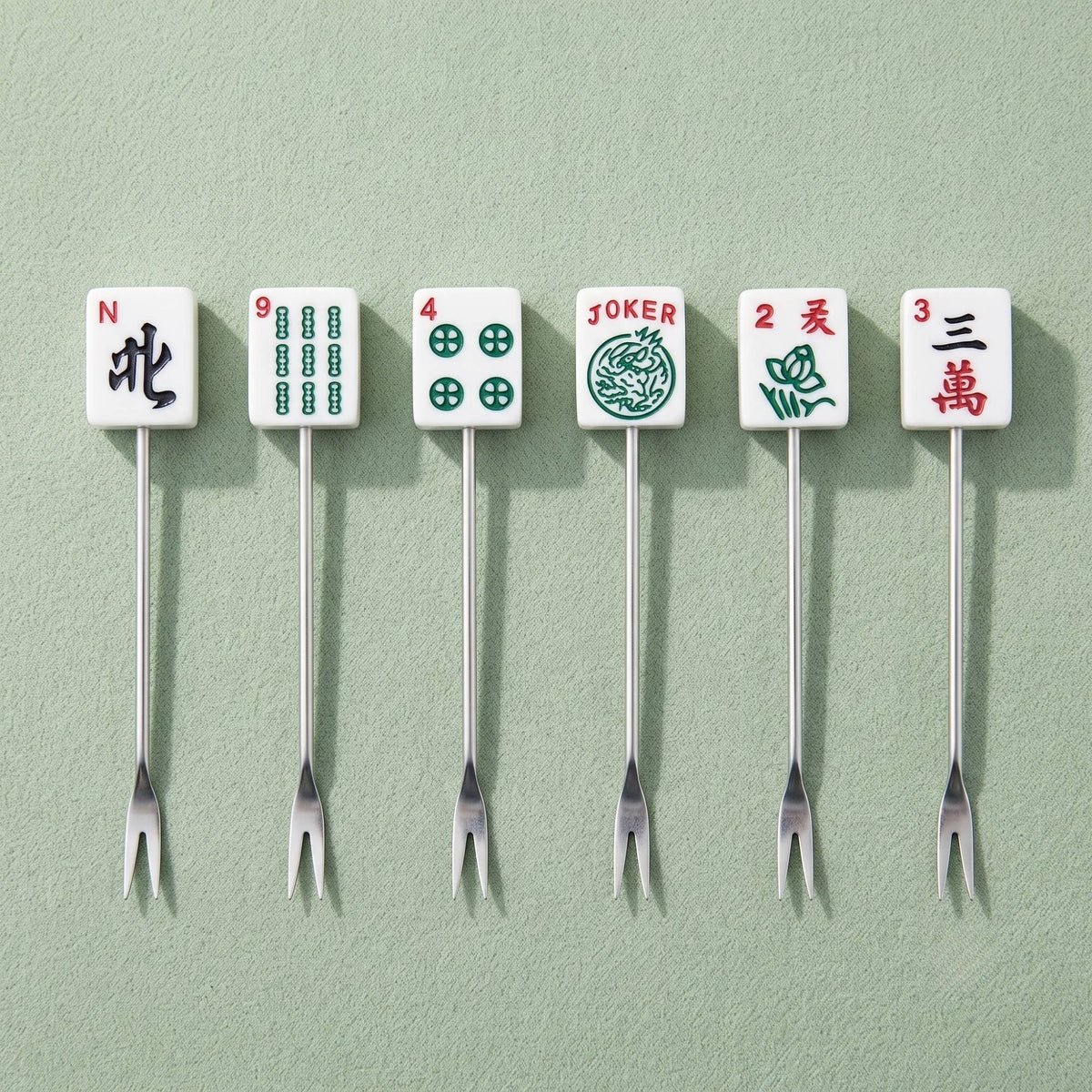 7-Piece MahJong Cocktail Pick Set