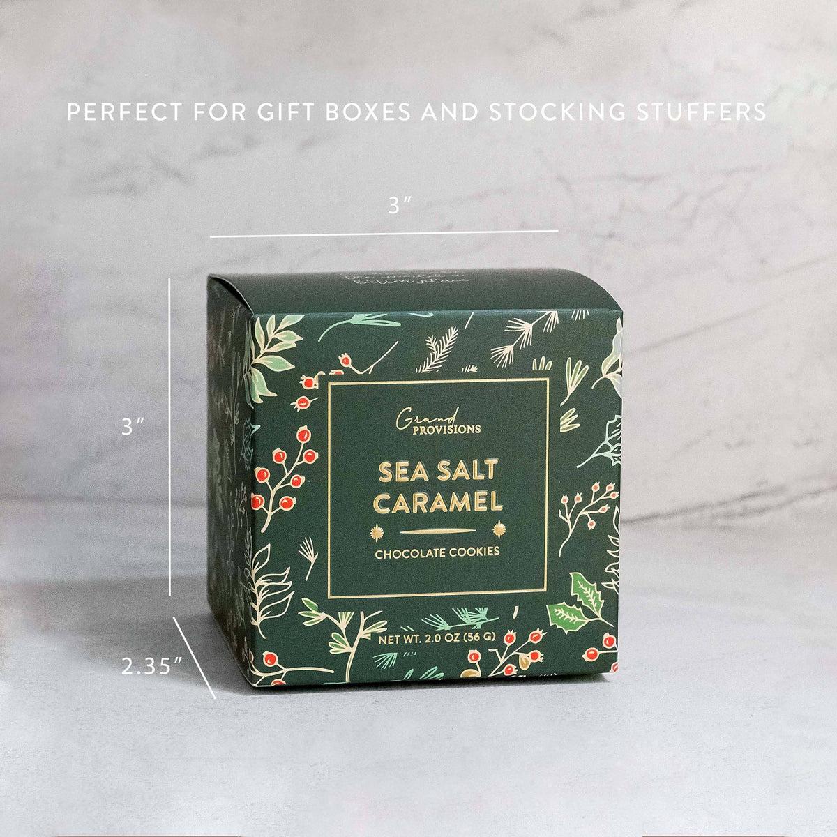 Holiday Sea Salt Caramel Cocoa Cookies (2 oz)