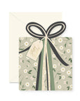 Cathy Floral Birthday Gift die-cut folded Greeting Card