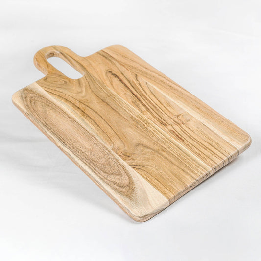 Acacia Solid Wood Rectangle Serving Board, Natural, Large