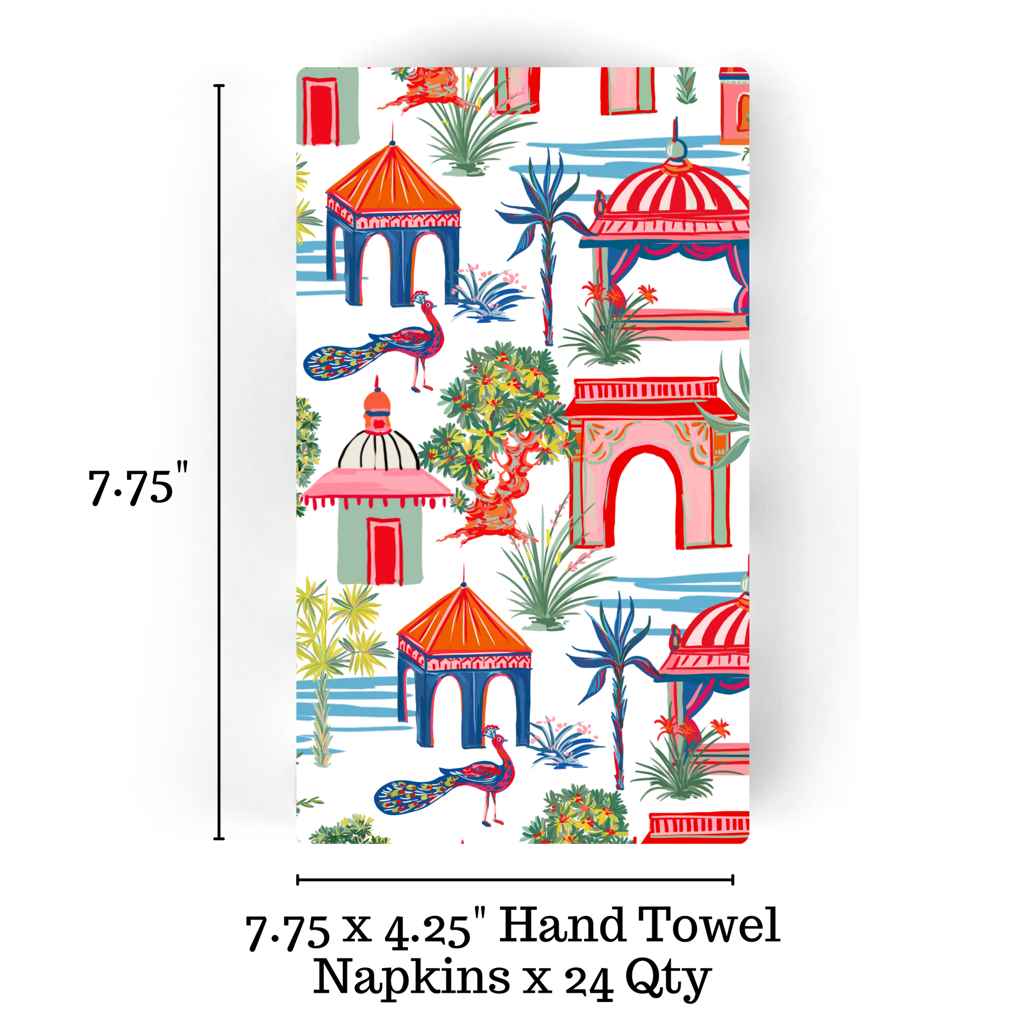Chinoiserie Asian Toile Pattern 24ct Guest Napkins  (3-ply)
