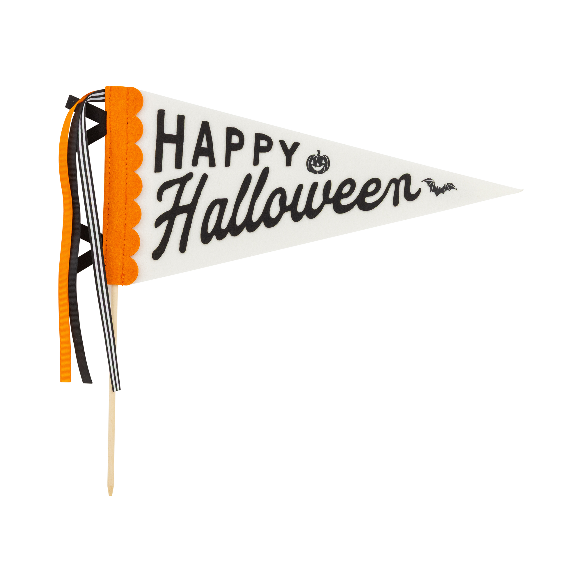 Happy Halloween Felt Pennant | Spooky Holiday Wall Decor