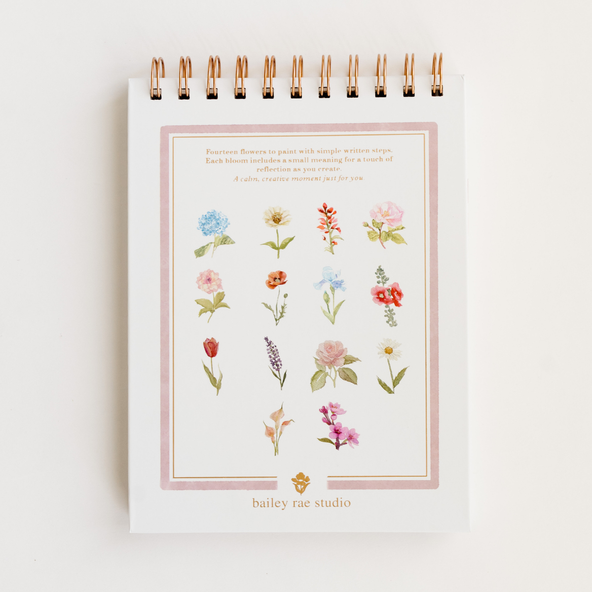 Flowers watercolor workbook