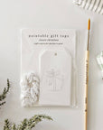 Classic christmas paintable gift tags